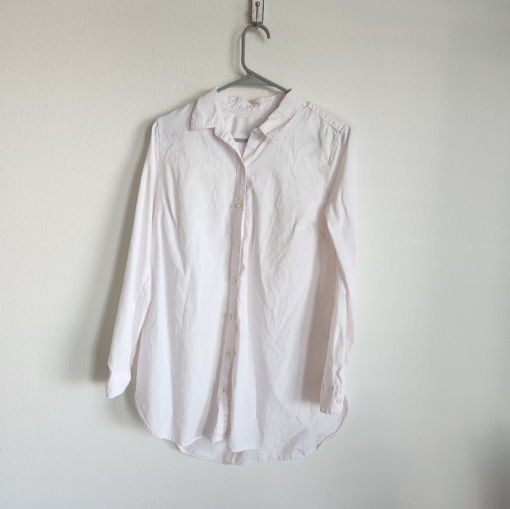 Gap Light Pink Button Up Cotton Shirt